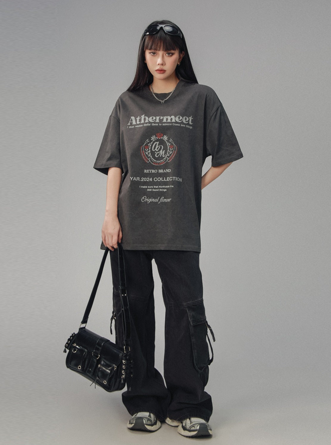 미국 빈티지 플라워 배지가 씻겨졌습니다