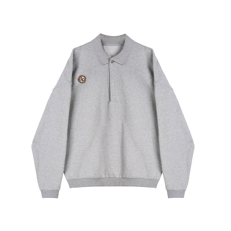 Chic Layered Polo Sweater