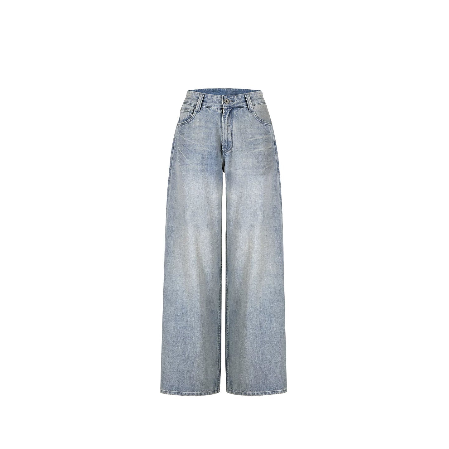 Cotton Straight-Leg Jeans