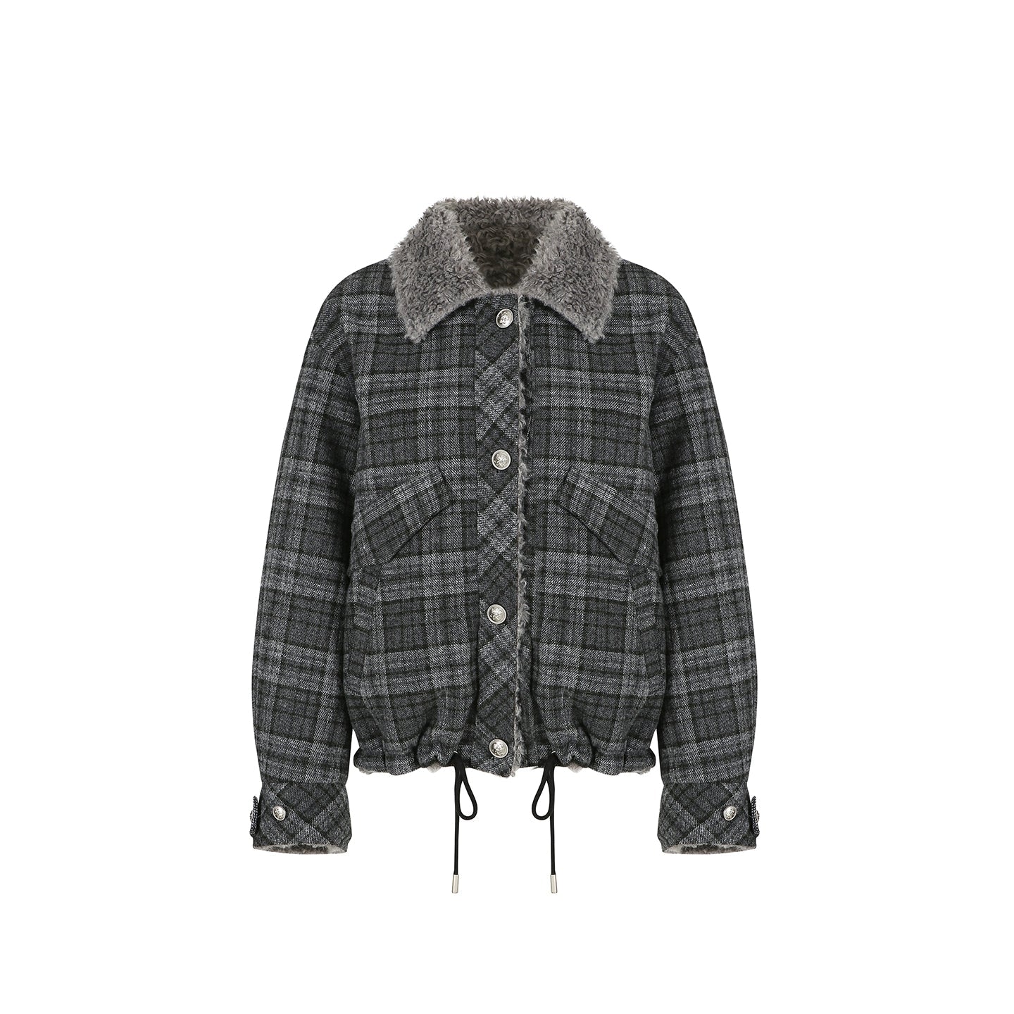 Winter Woolen Drawstring Jacket