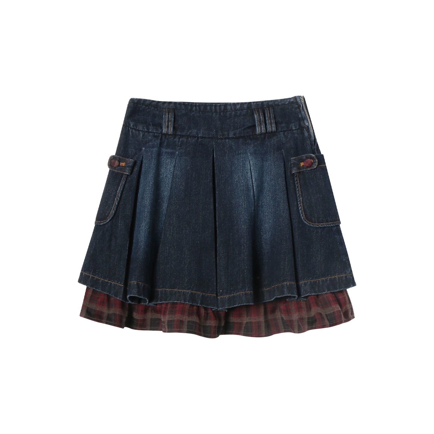 Detachable Fur Collar Denim Jacket Set-Up