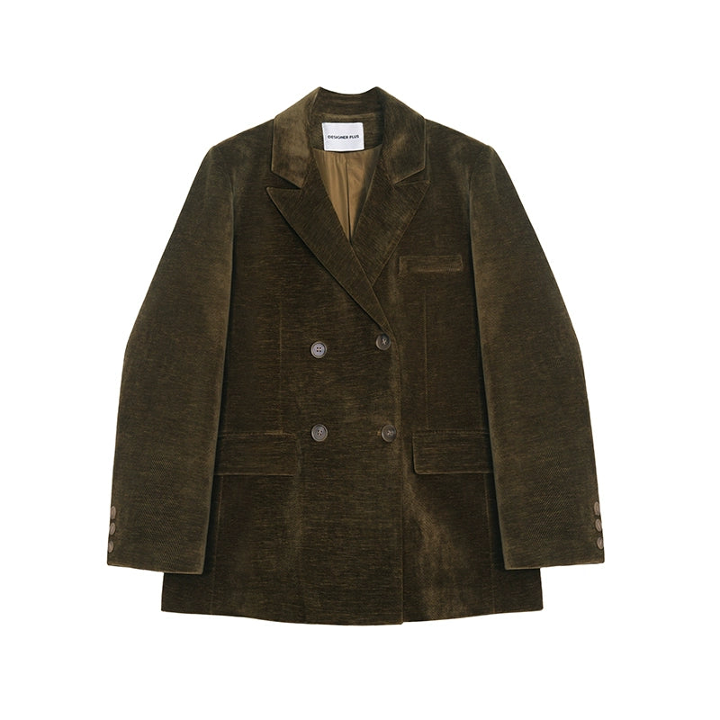 Retro loose silhouette blazer