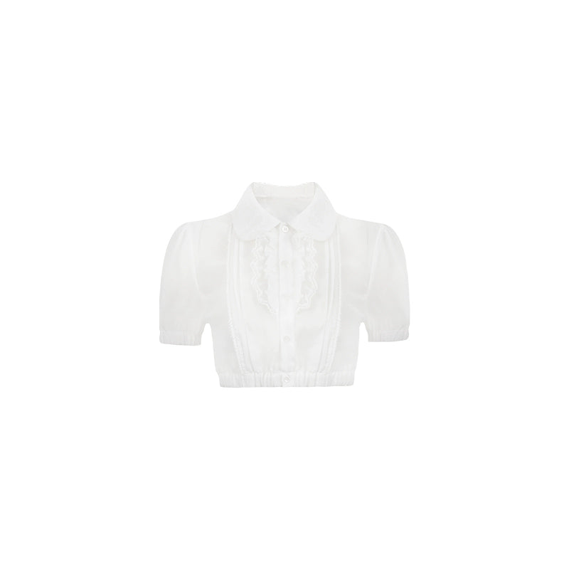 Chic Chiffon Gold Top