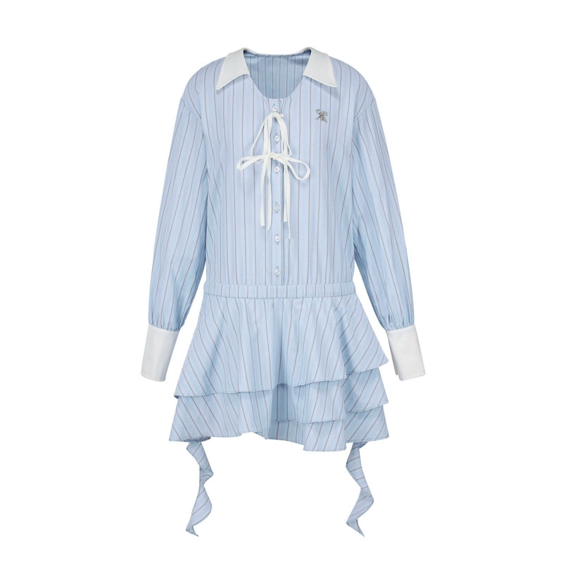 프랑스 슬림 장거리 드레스