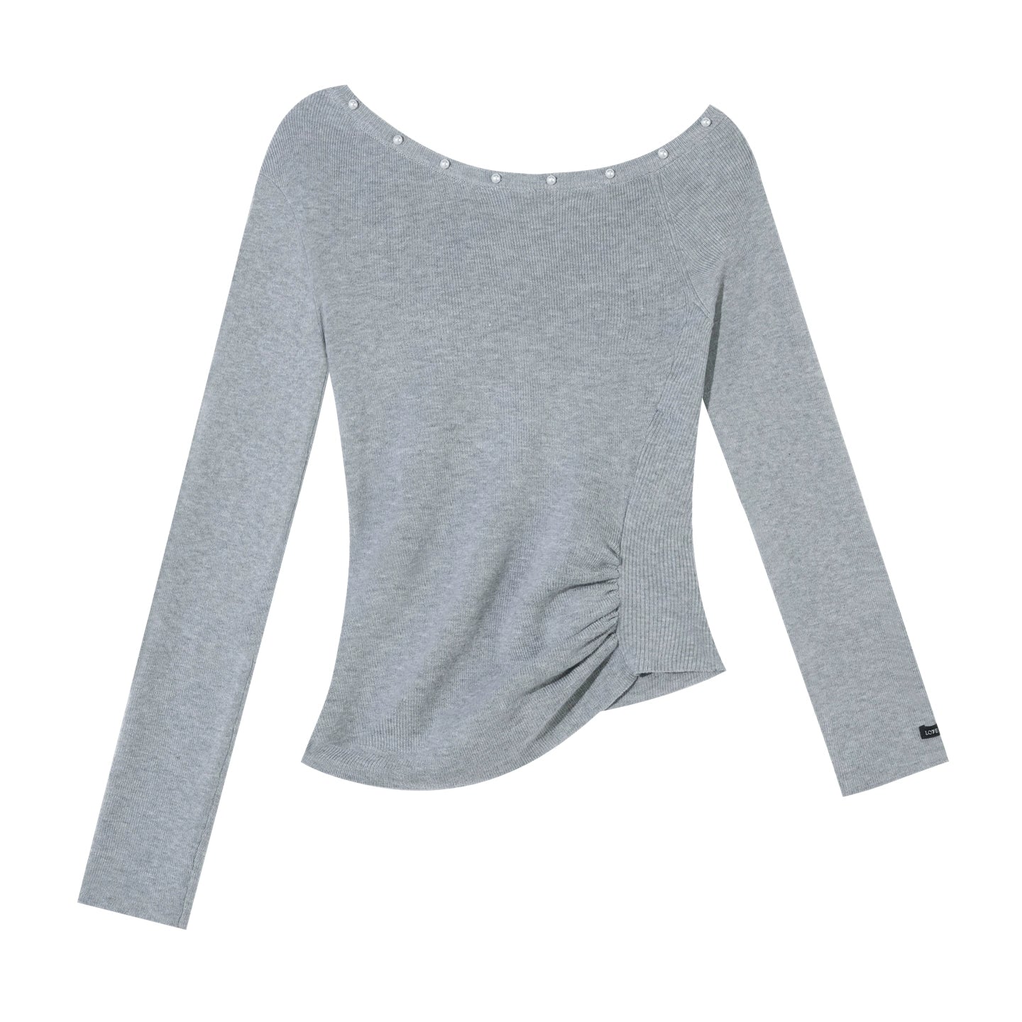 Asymmetrical Knit Base Layer Top