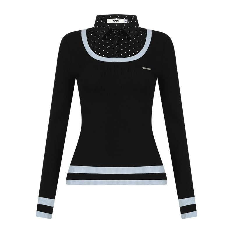 Slim Cotton Layering Tops