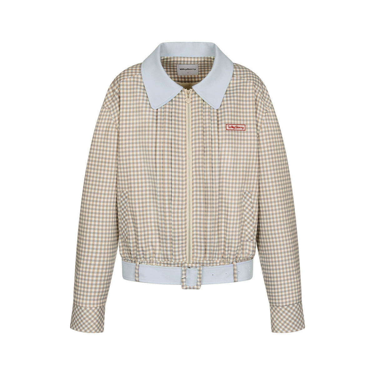 Veste courte contrastante