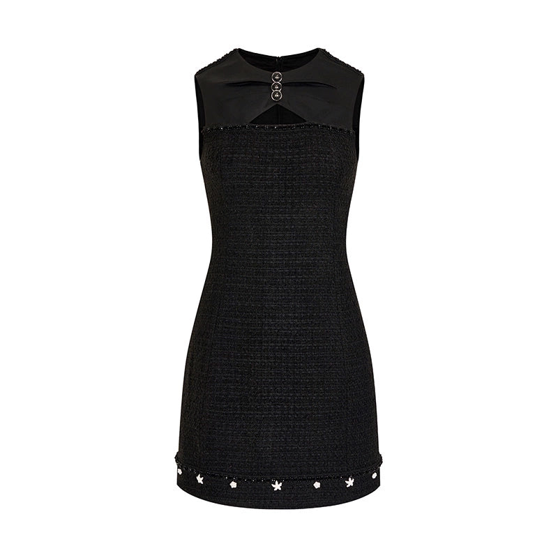 컷아웃 민소매 드레스 세트