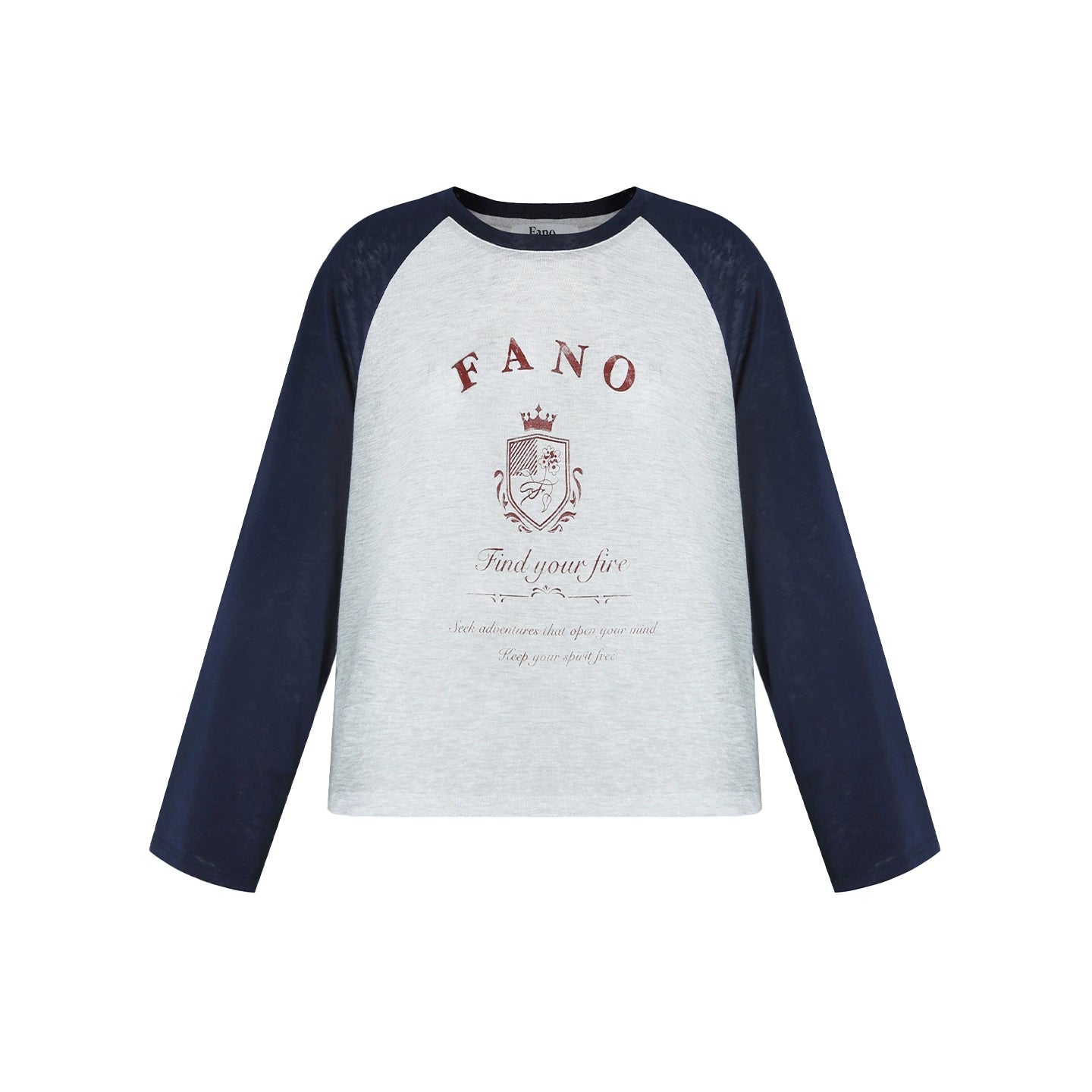 Niche Badge Raglan Sleeve Printed T-Shirt
