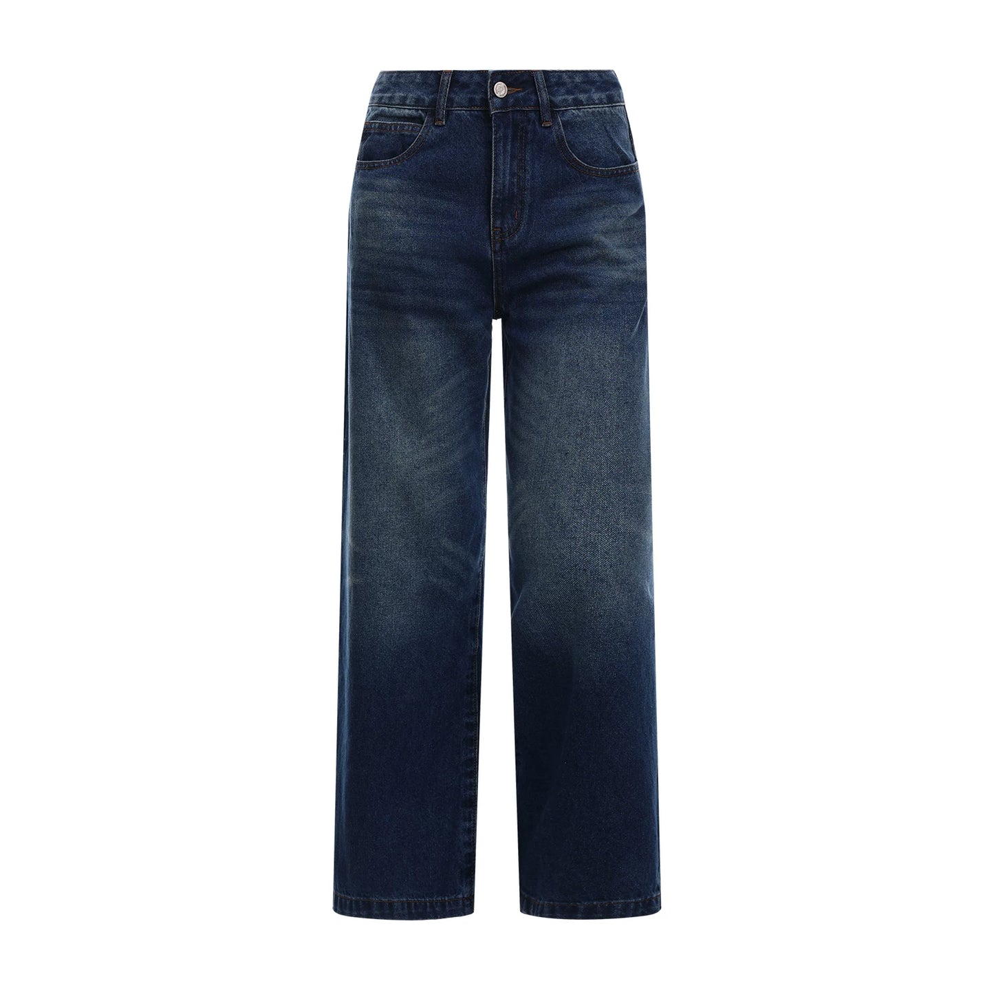 Retro Whiskered Denim Pants