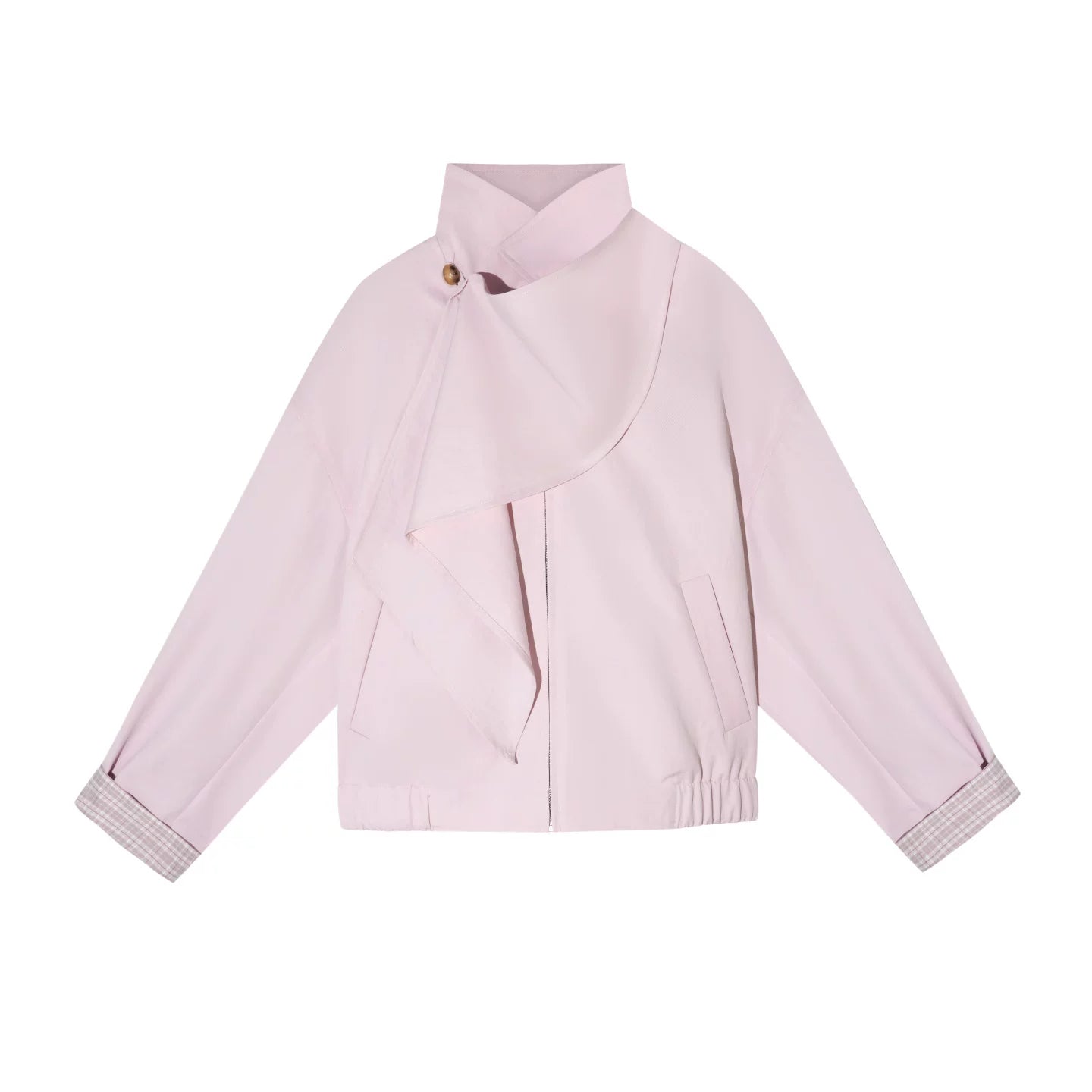 Detachable Shawl Collar Flight Jacket