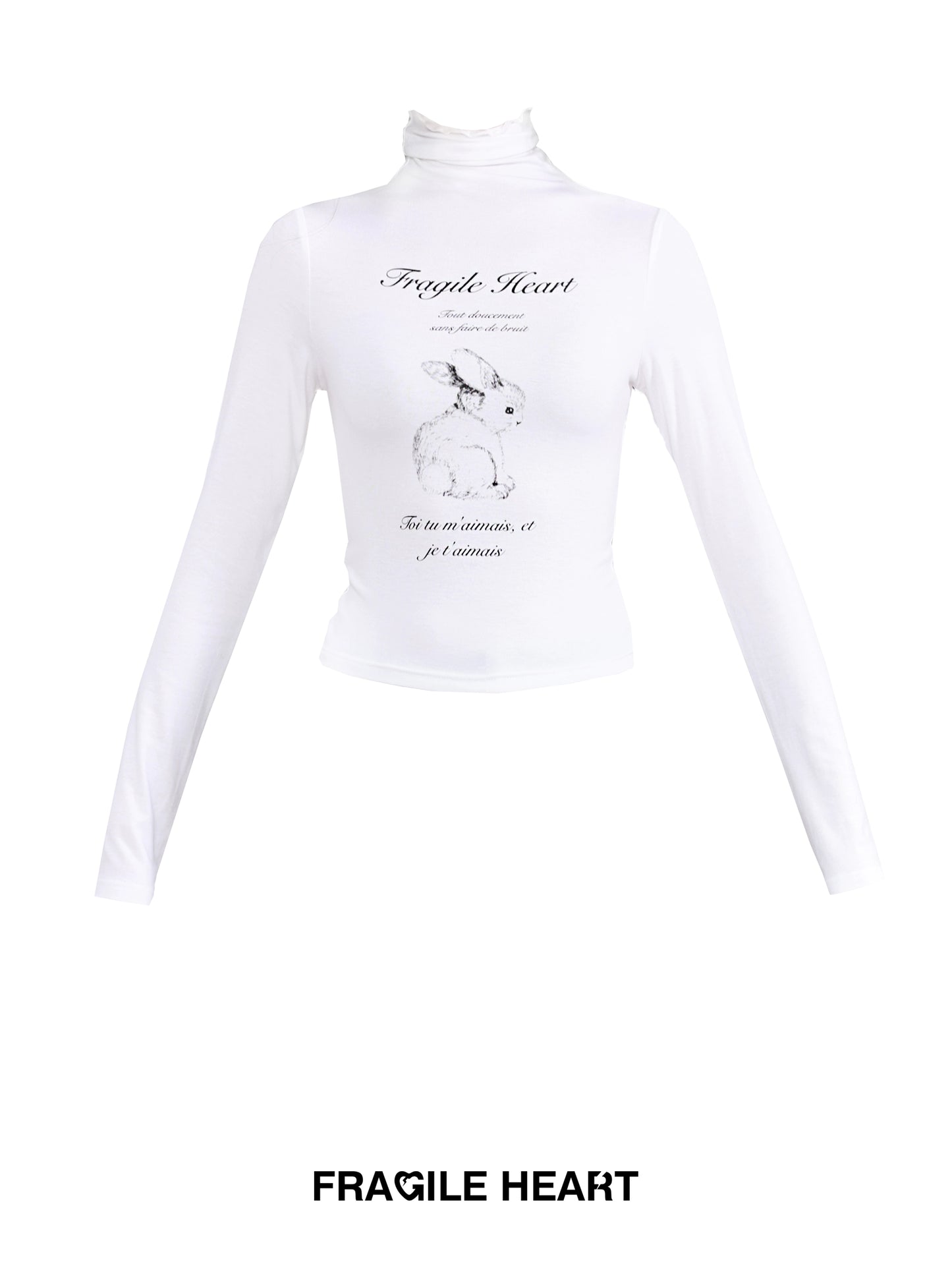 긴 슬리브 인쇄 슬림 티셔츠