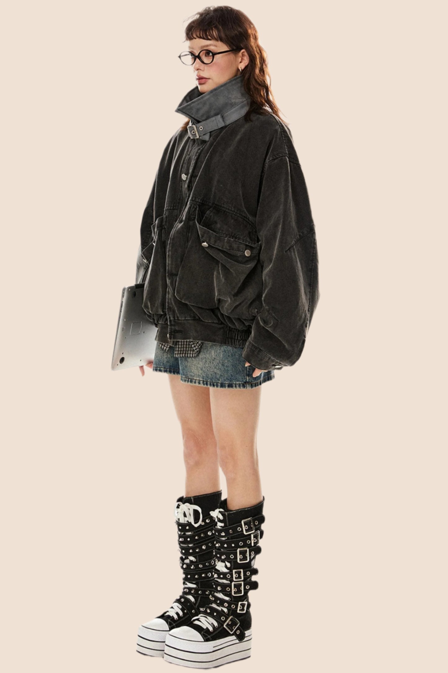 Retro Large Pocket Cargo Jacket