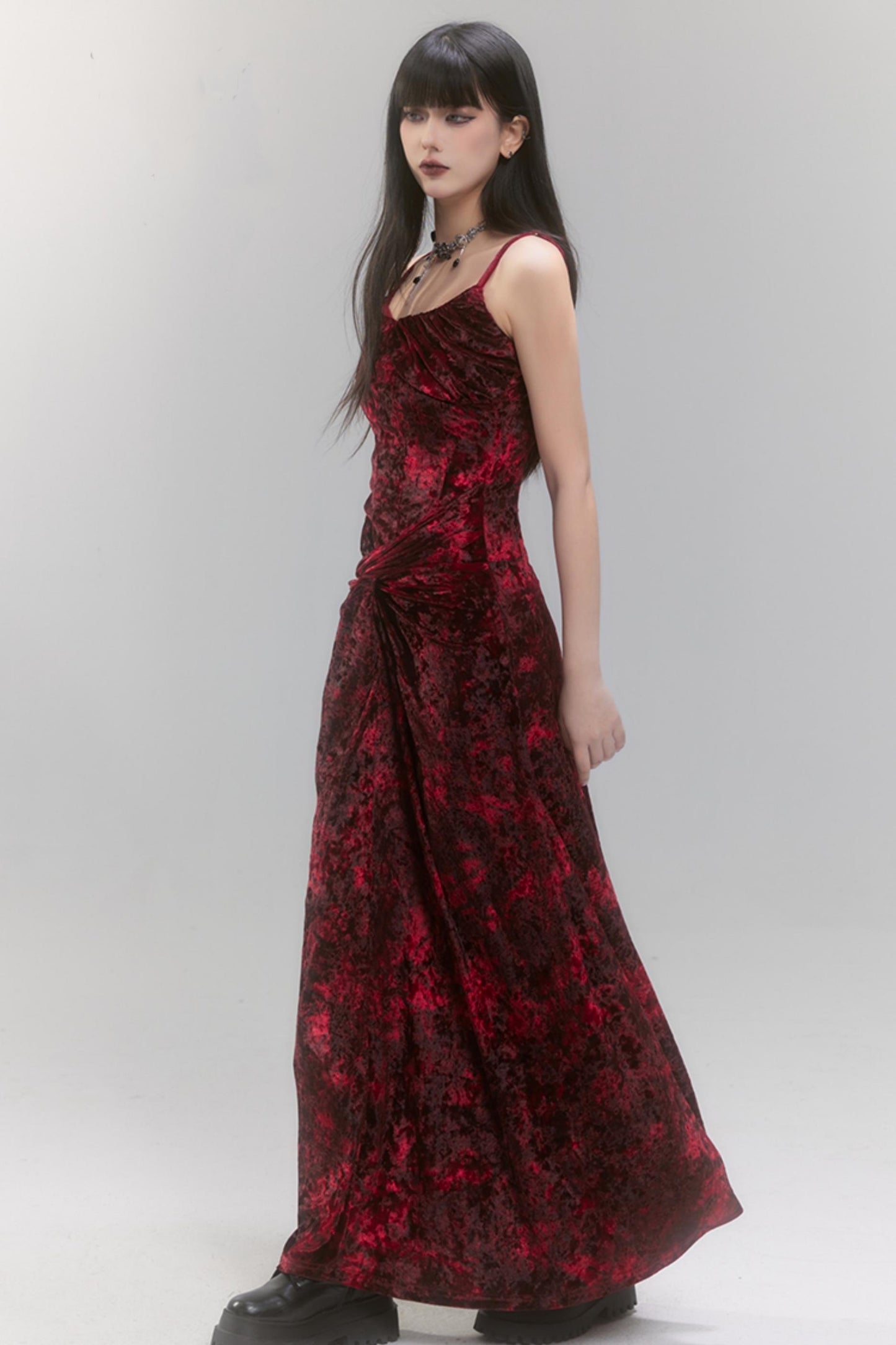 우아한 축제 숄 & 드레스 세트