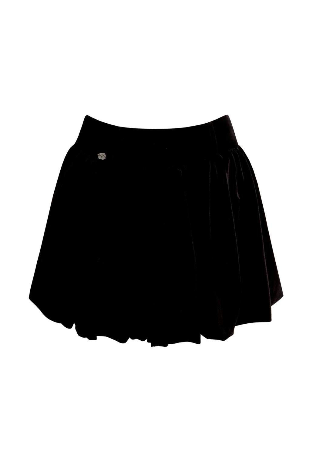 Kariertes Slimming-Waist-Shirt- und Rock-Set