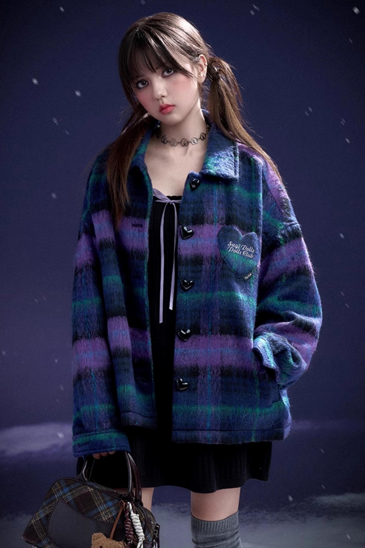 Quadratischer Ausschnitt Pullover Winterkleid