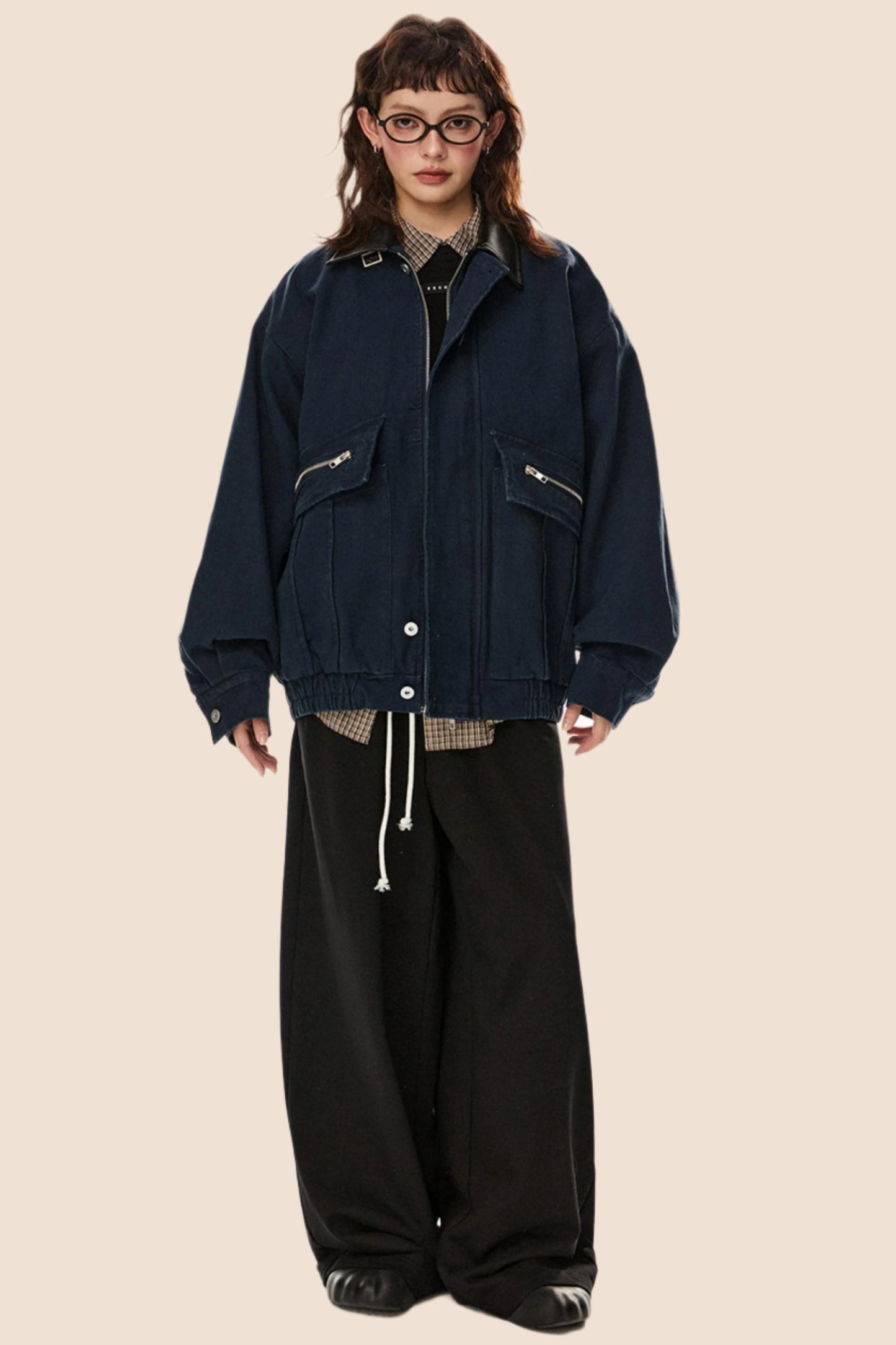 카고 스타일 라펠 재킷