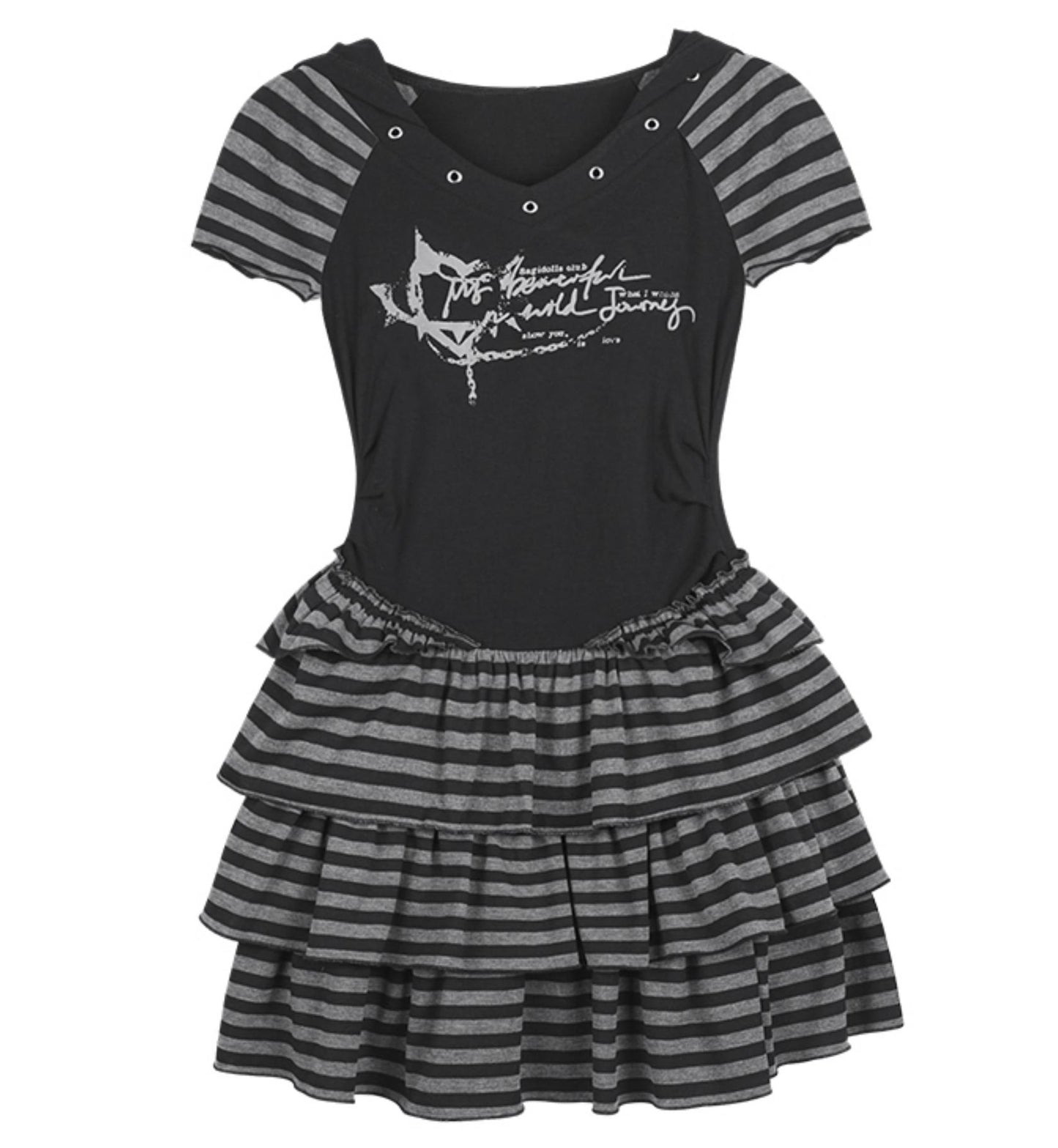 Street Punk Hooded Dress
