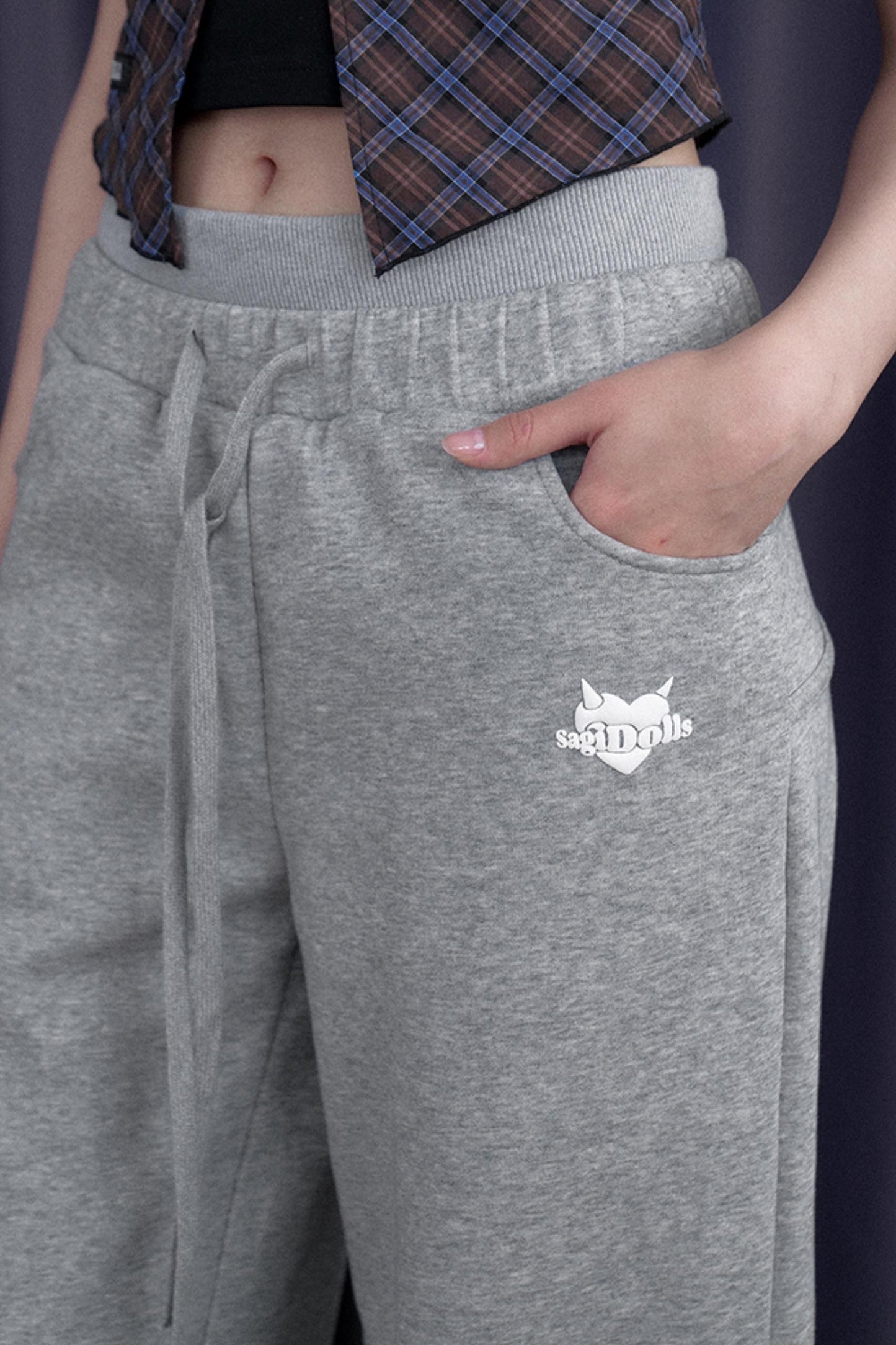 Retro Bow-Detail Sweatpants