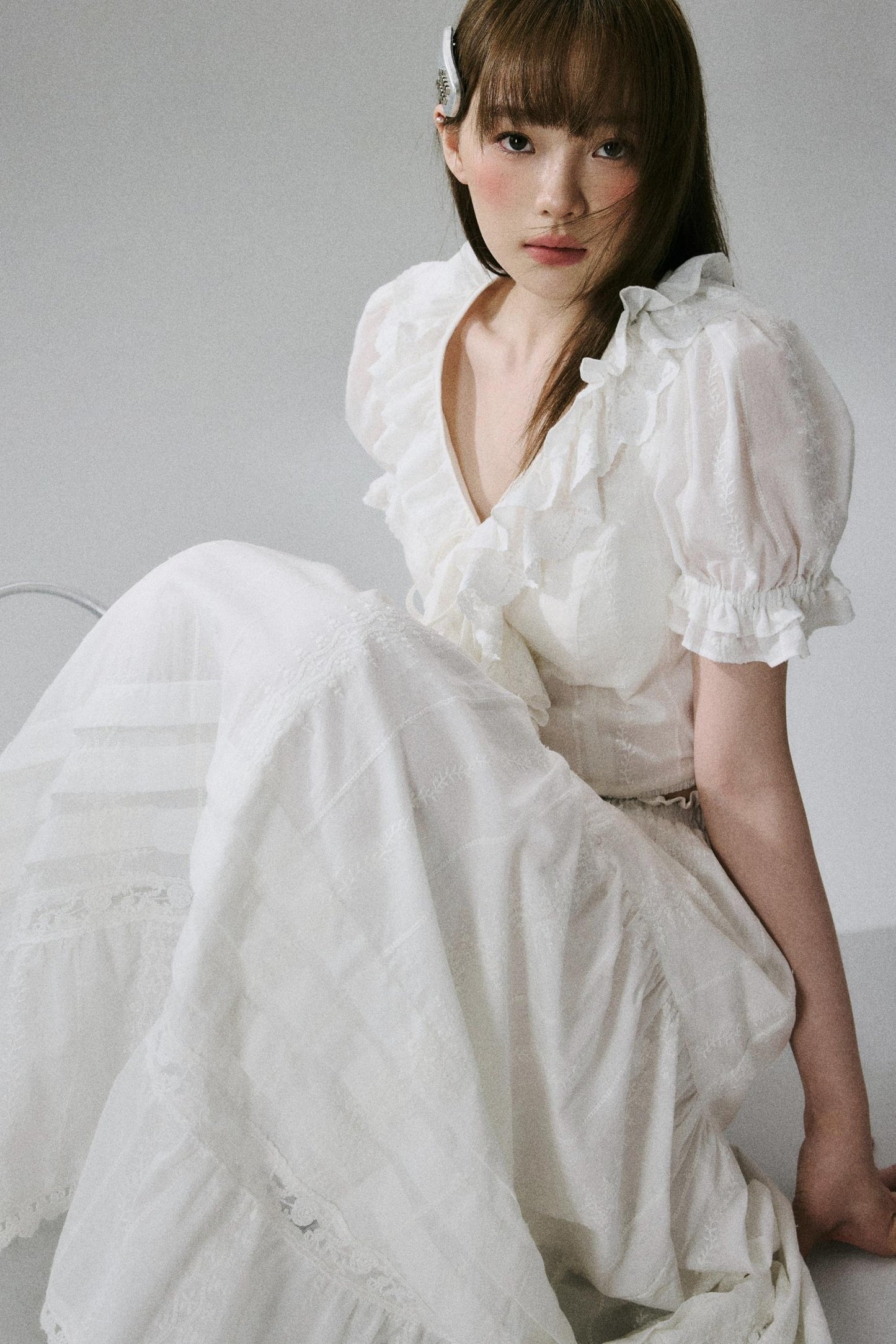 Lace Forest Maxi Skirt Set