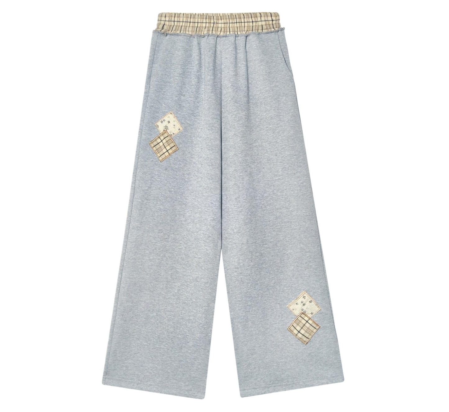 Embroidered Zip Top Straight Pants Set-Up