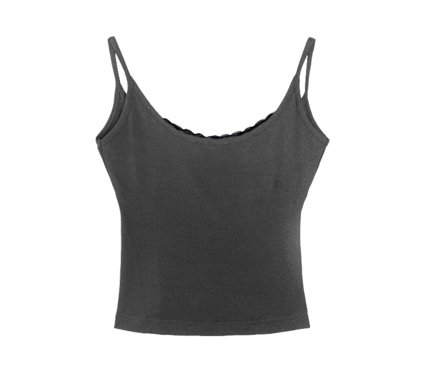 Lace U-Back Tank Top