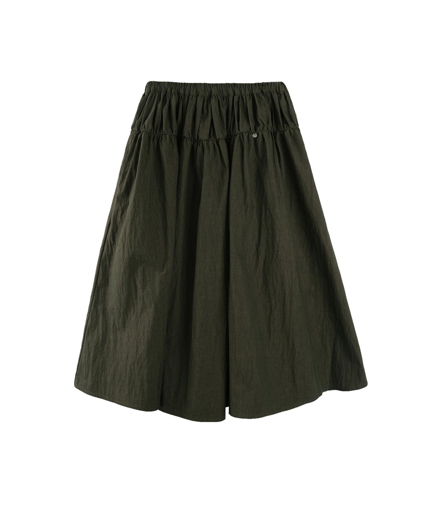 Wooden Cotton A-Line Swing Skirt