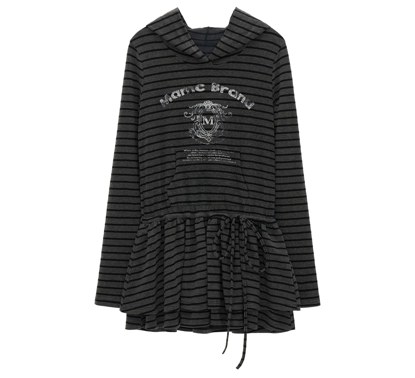 Striped Slimming Long Sleeve Top