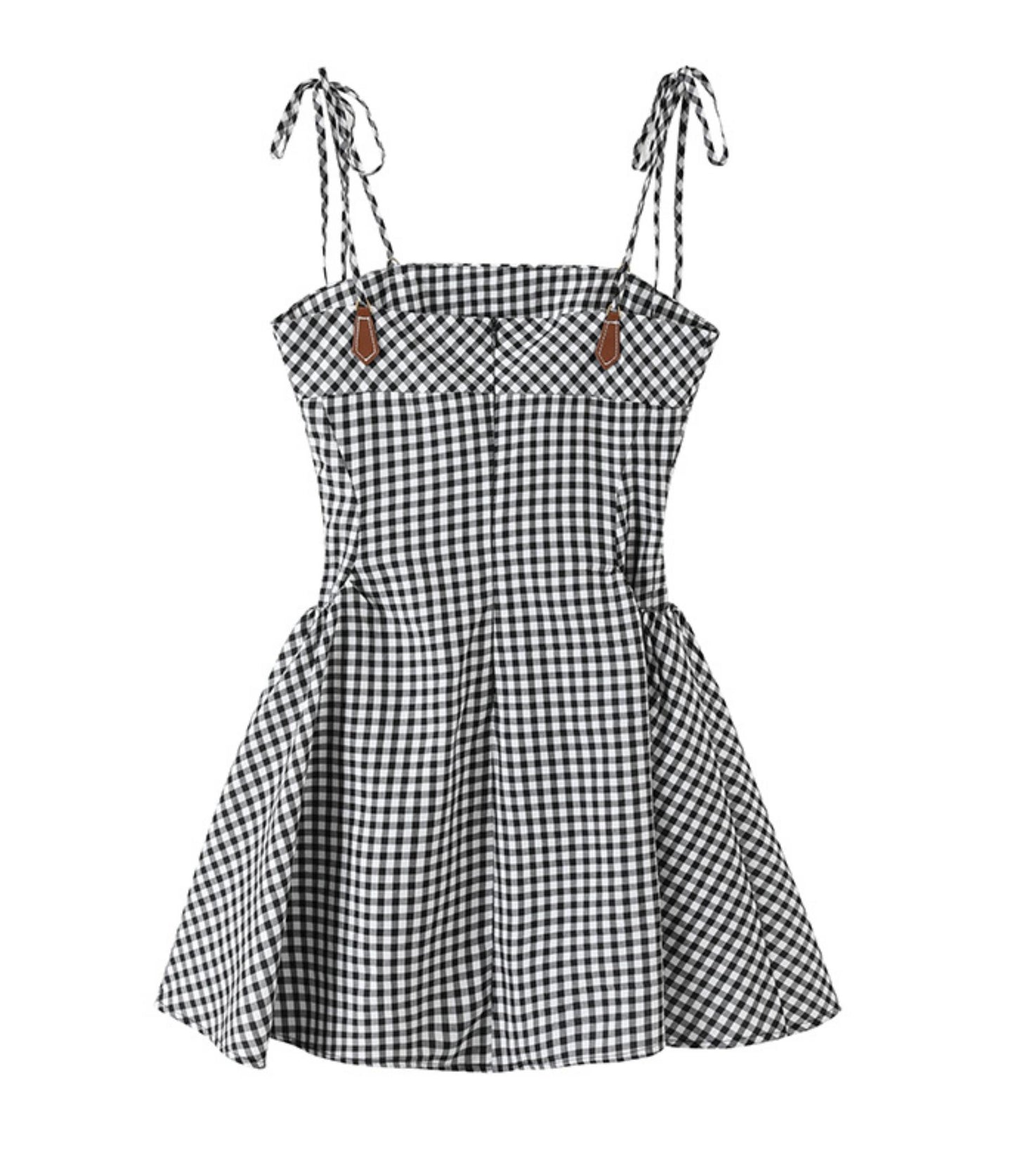 Tencel Checkered Camisole Dress