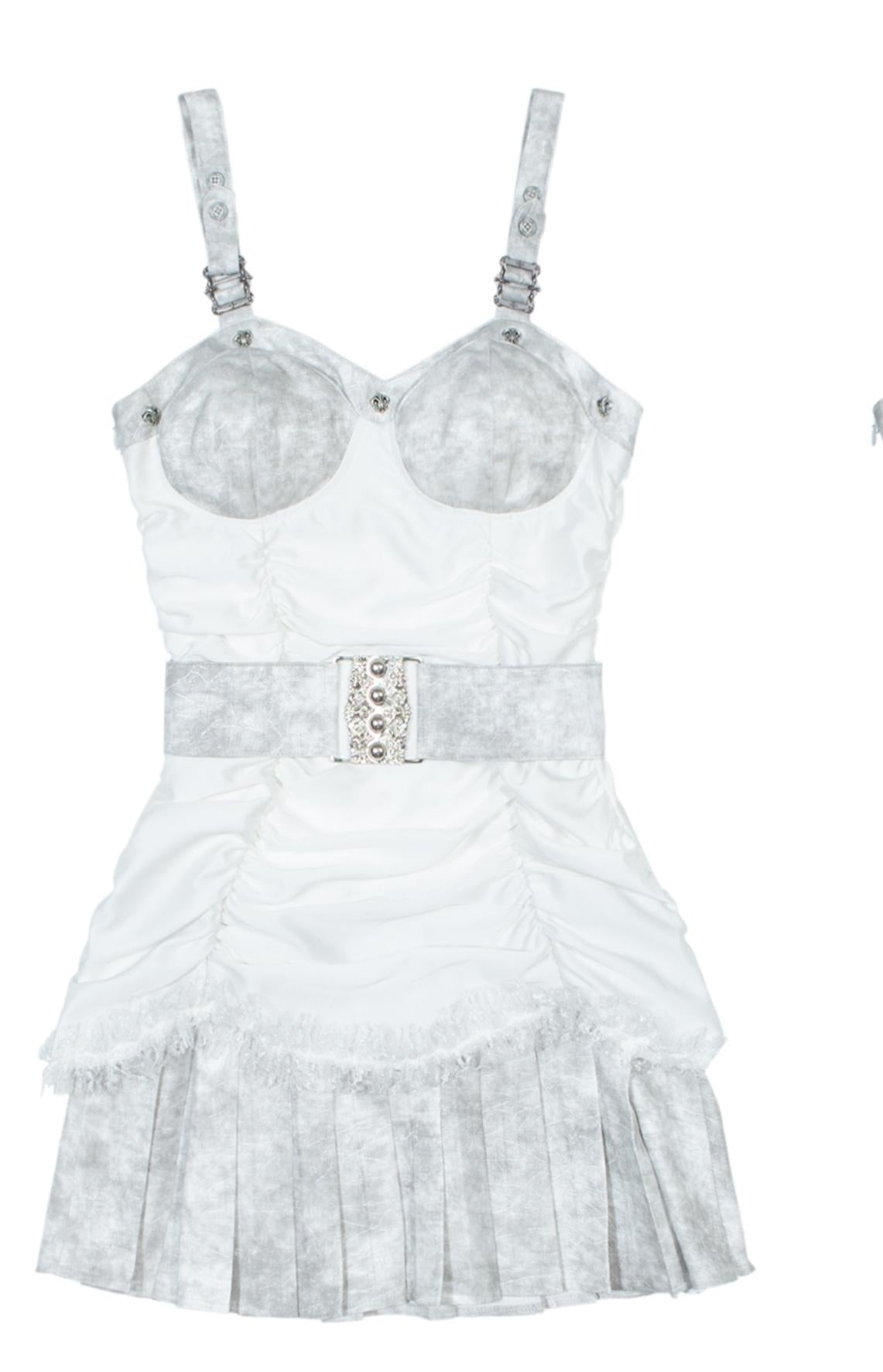 Punk Peplum Halter Dress