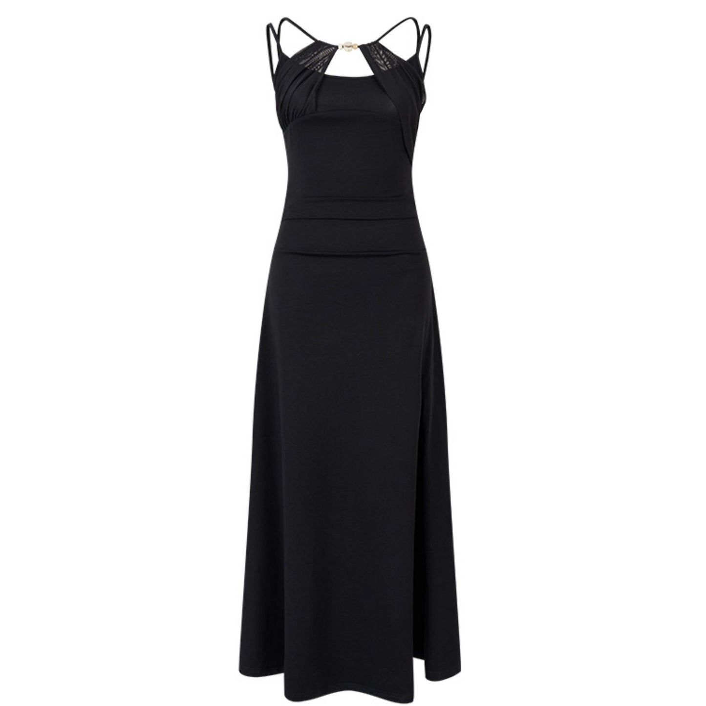 Nightshade Irregular Halter Dress