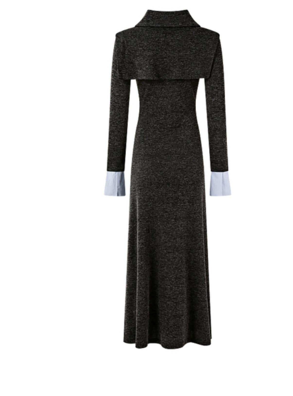 New V-Neck Knitted Dress