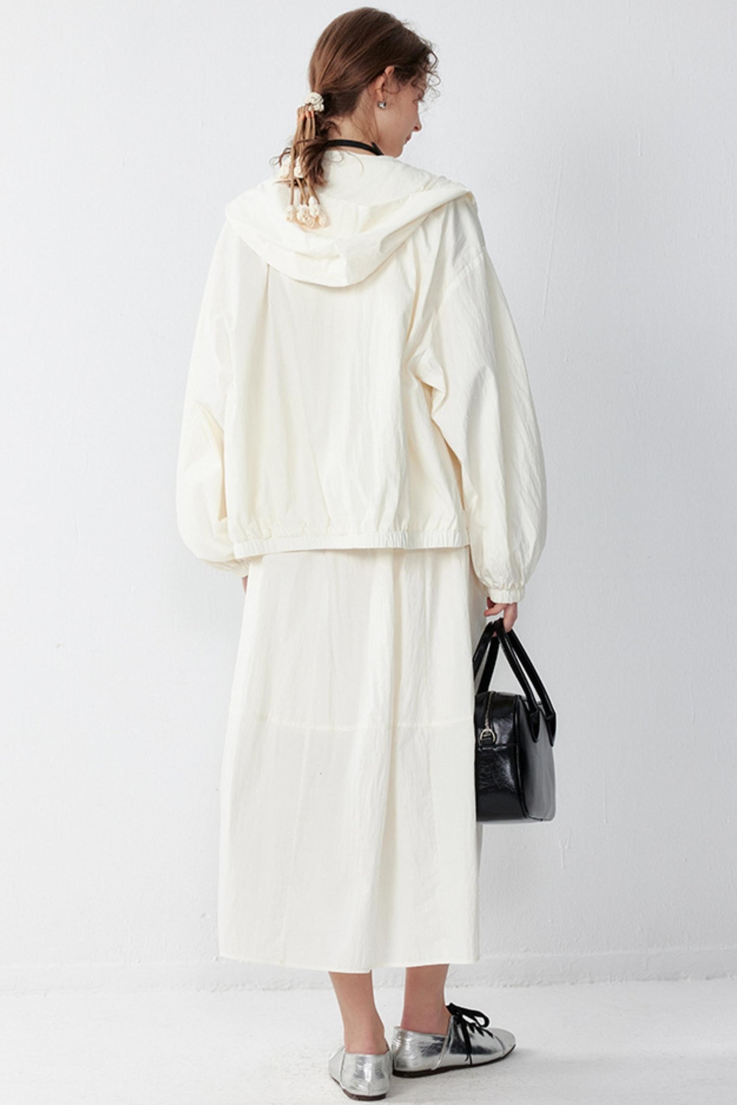 Elegant White A-Line Skirt