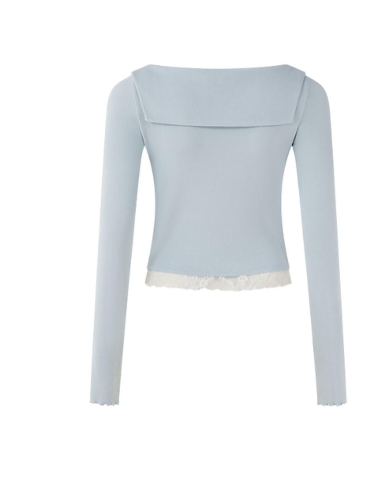 Nouveau cardigan haut slim tricoté