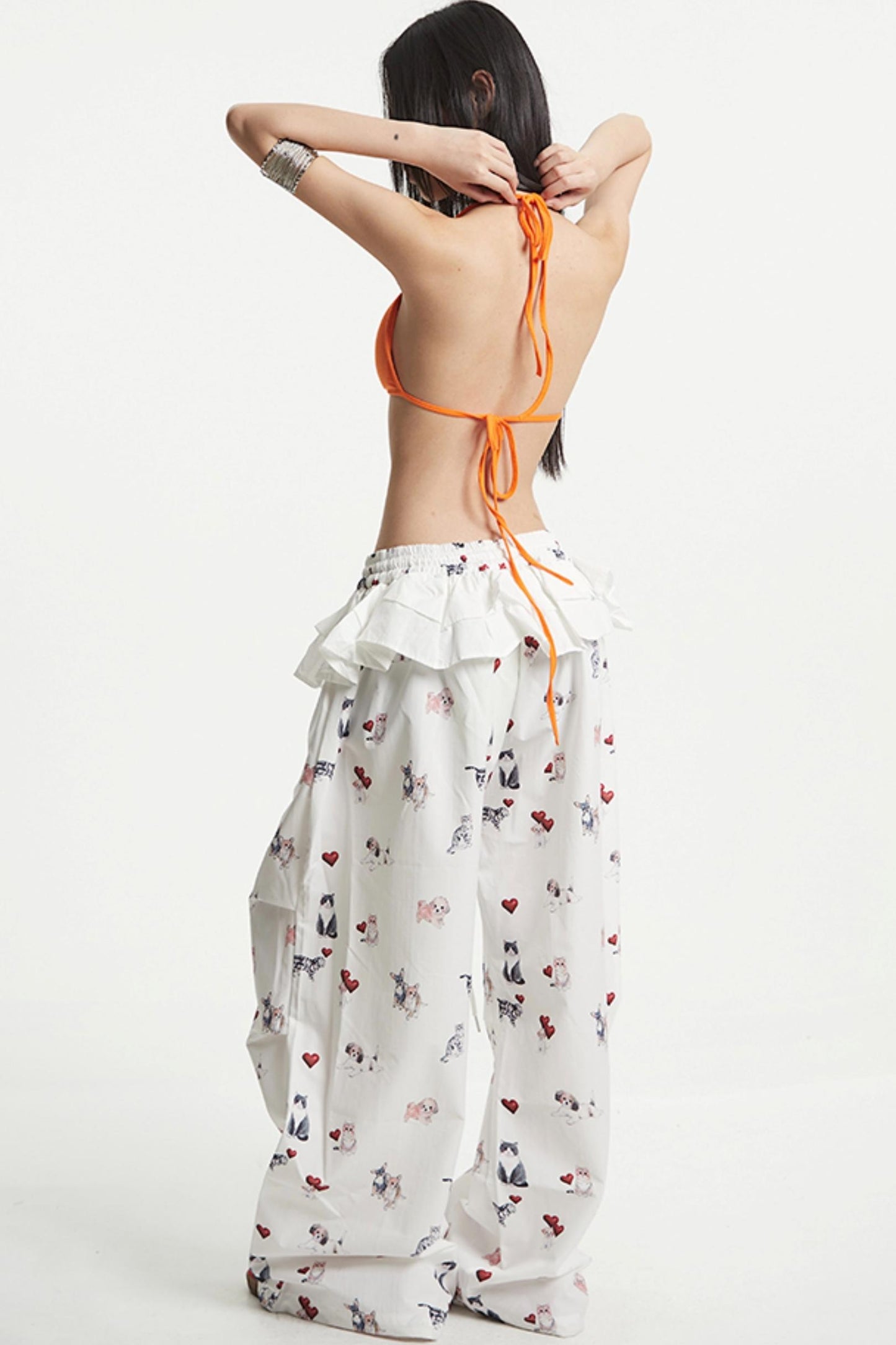 White Wide Leg Pants