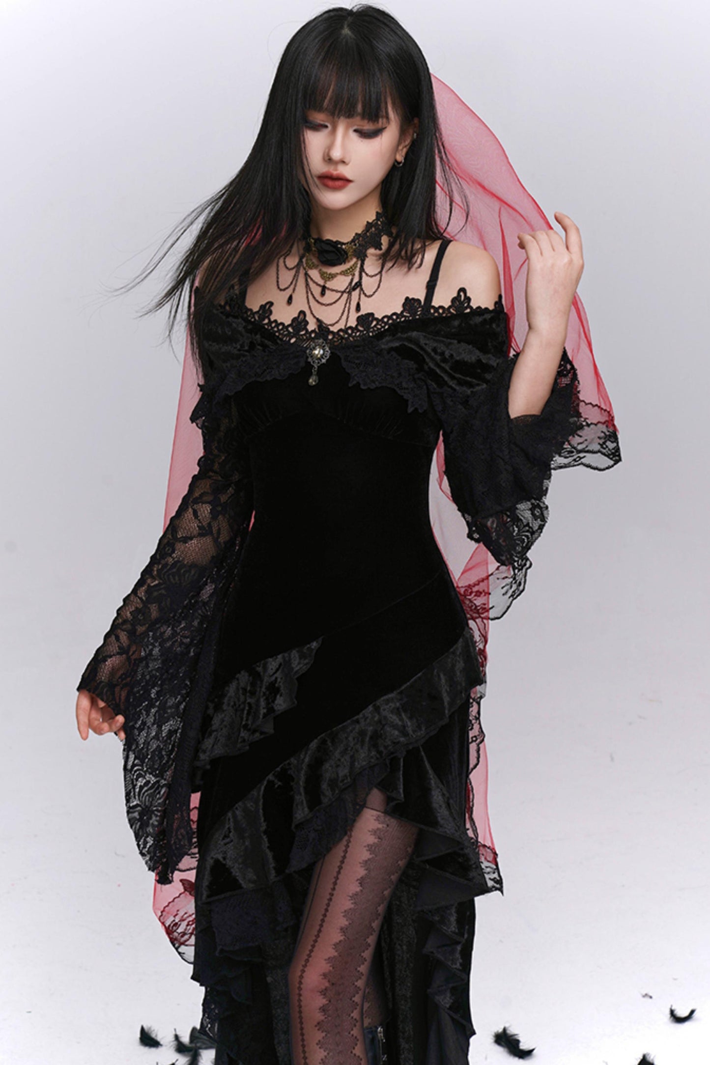 One-Shoulder Camisole Dress