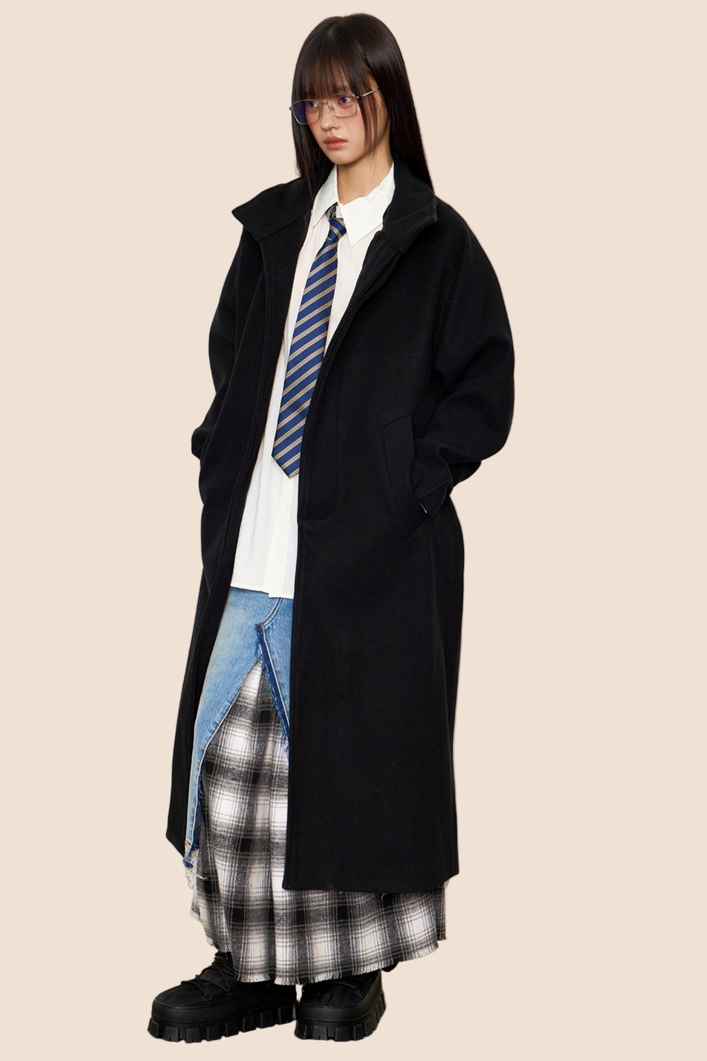Autumn Woolen Trench Coat
