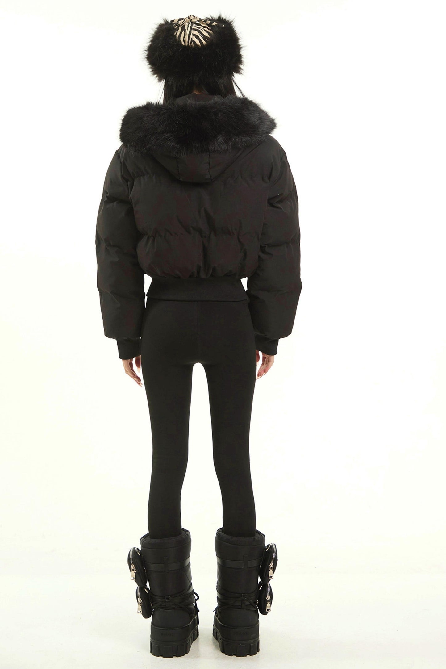 American Black Hooded Jacket
