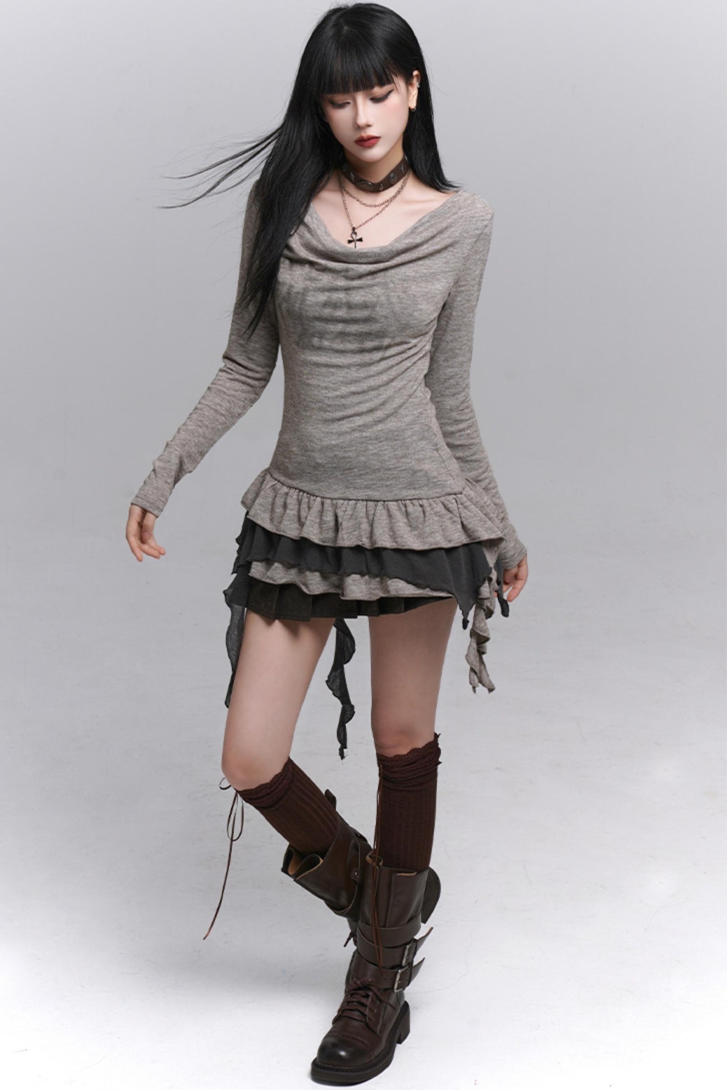 Élégant faux haut deux pièces slim