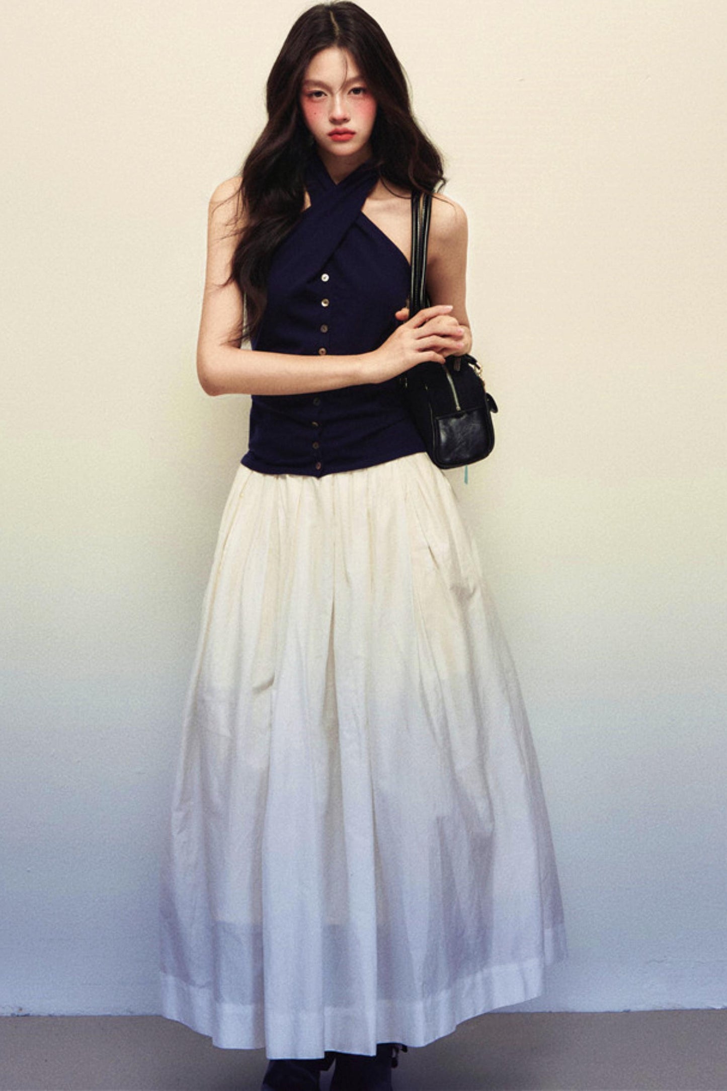 Fritillaria Cross Halterneck Top