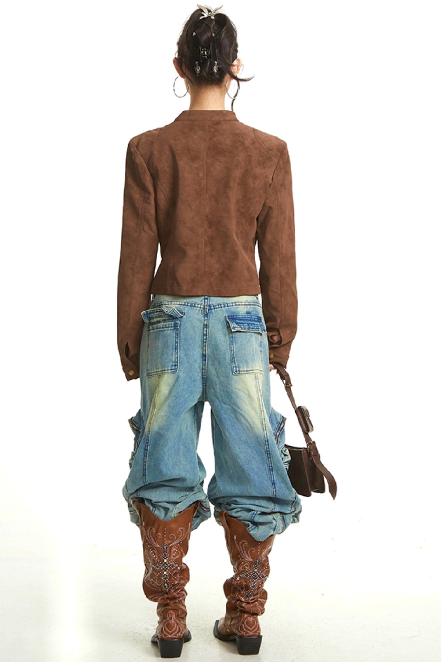 Vintage Brown Moto Jacket