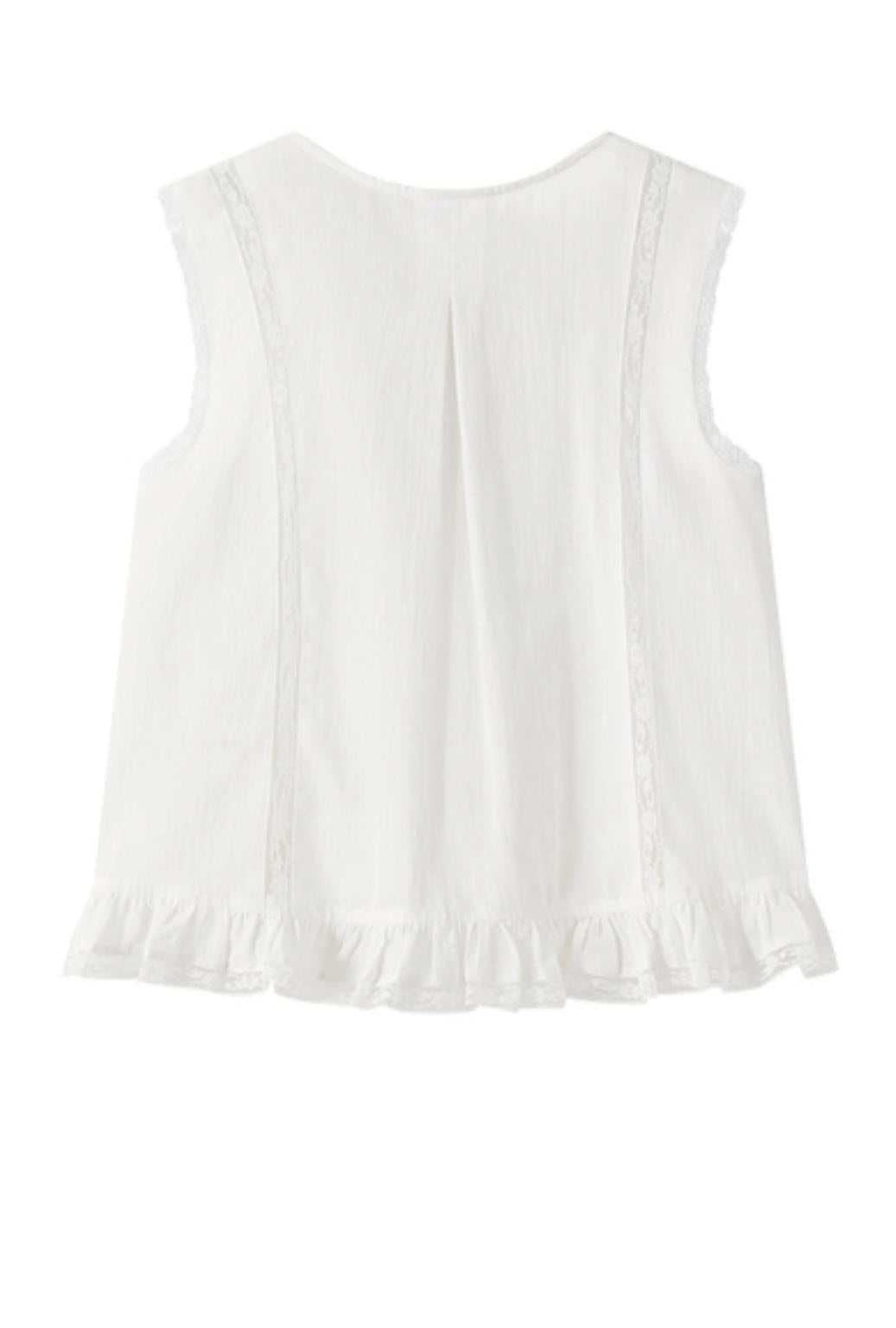 Sleeveless Lace Suit Set-Up