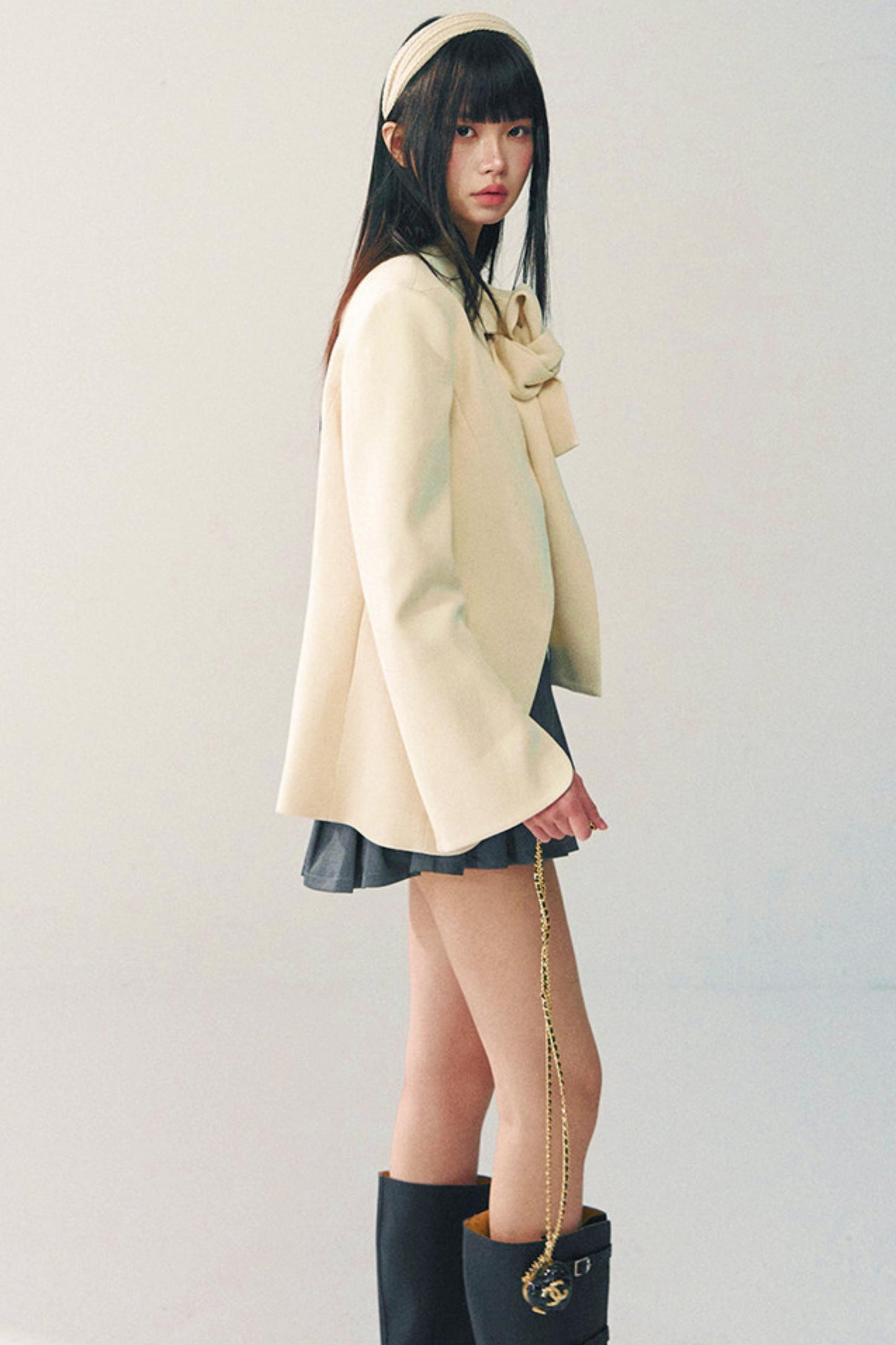 텐셀 울 보타이 블레이저