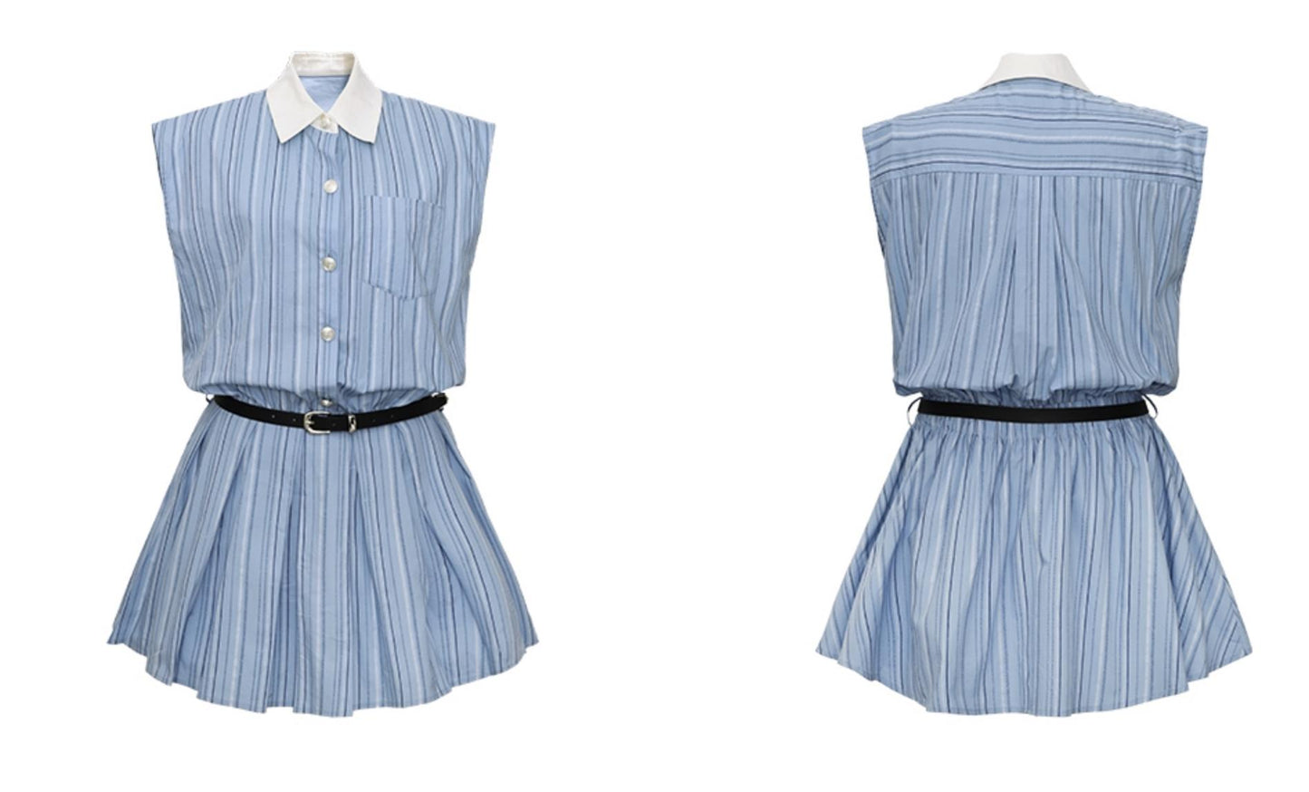 Blue Chic A-line Dress