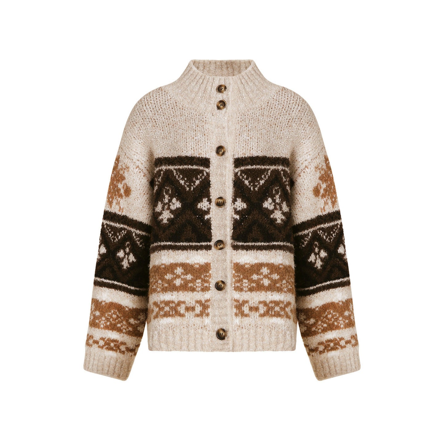 Fair Isle Sweater Cardigan