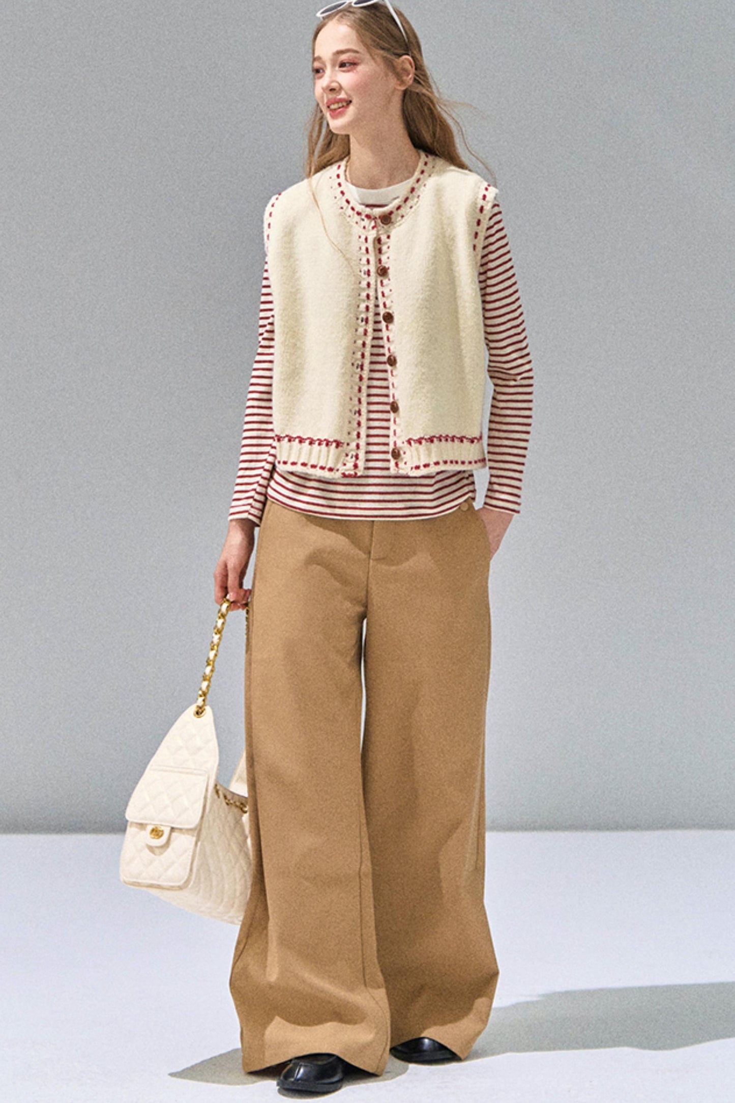 Layered Knitted Vest