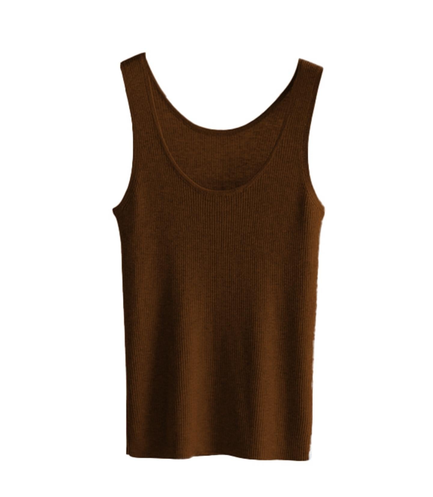 Soft Wool Knit Tank Top