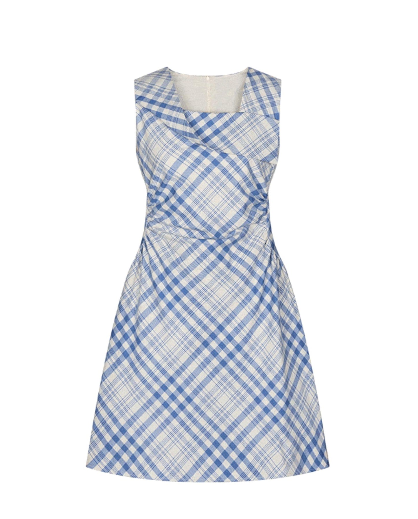Plaid Sleeveless Dress