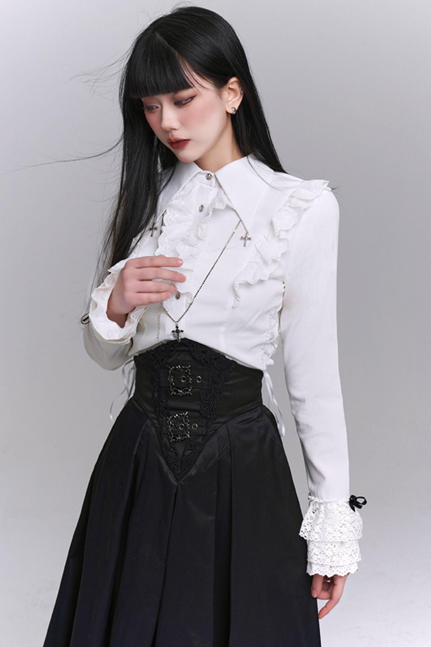 Chic Black Elegant Skirt Set-Up