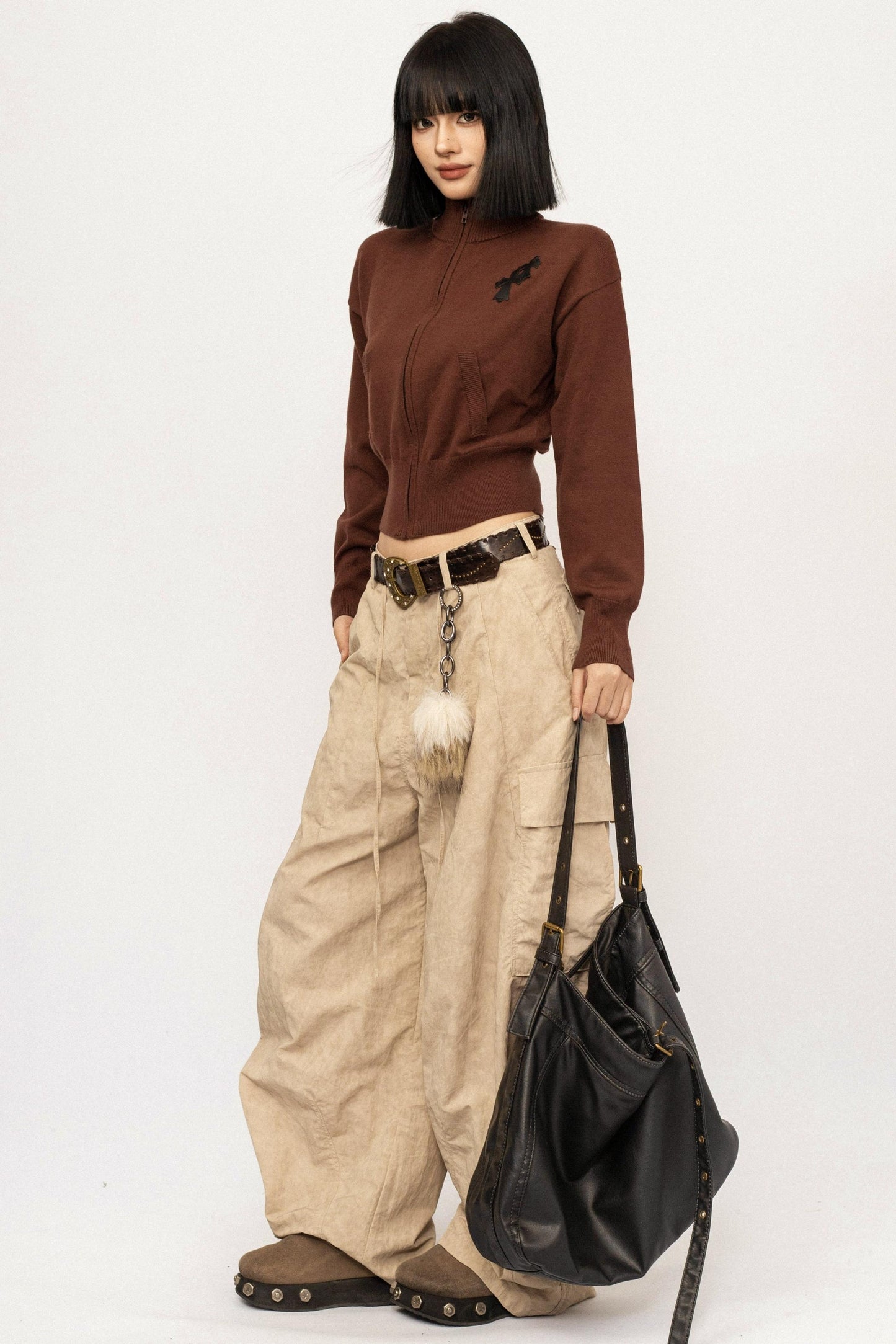 Retro Embroidered Knit Top